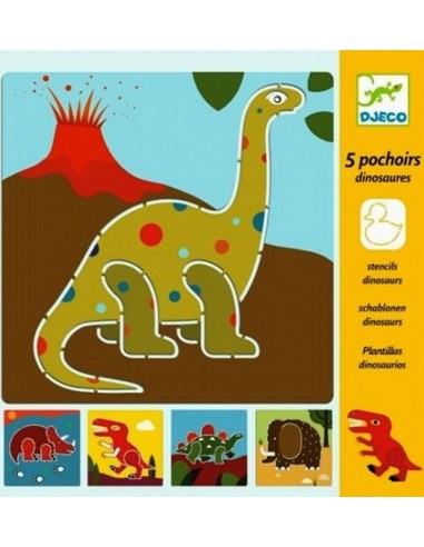 Plantillas dinosaurios Djeco