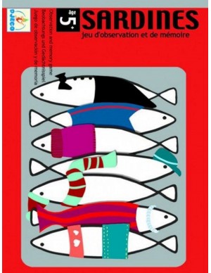 Juergo observación y memoria sardinas Djeco