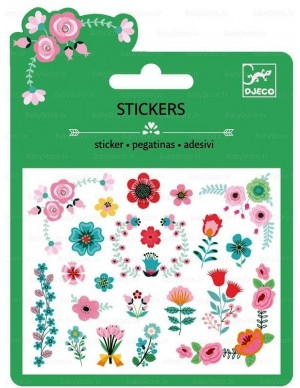Stickers (pegatinas) flores Djeco