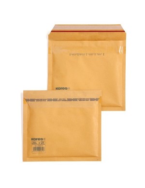 Bolsa burbuja kraft Nº21 CD -  180 x 165 mm