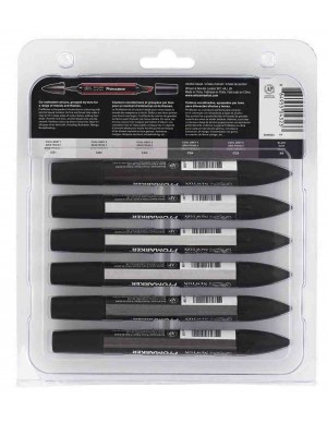 Blister 6 rotuladores Promarker tonos neutros 2