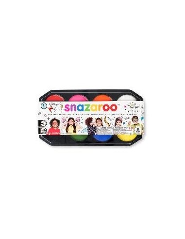 Paleta 8 colores 18 ml de maquillaje Snazaroo