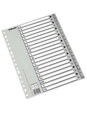 Separador alfabético A-4 plástico Esselte