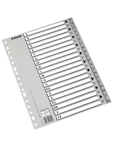 Separador alfabético A-4 plástico Esselte