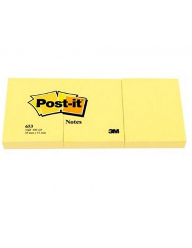 Pack 3 Post-it notas adhesivas 3M 100 h. 76x76