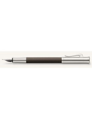 PLUMA ESTILOGRÁFICA GUILLOCHE CISELÉ MARRÓN Graf Von Faber Castell