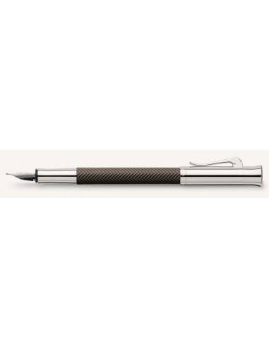 PLUMA ESTILOGRÁFICA GUILLOCHE CISELÉ MARRÓN Graf Von Faber Castell