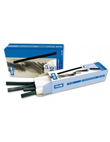5 BARRITAS CARBONCILLO NATURAL Ø9-11mm