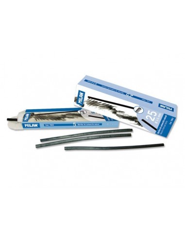 5 BARRITAS CARBONCILLO NATURAL Ø3-5mm