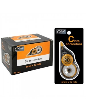 Cinta correctora OFFICE CLUB  12 mts x 5 mm