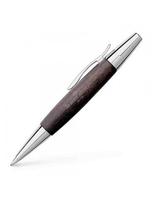 Bolígrafo e-motion cromado peral negro Faber-Castell