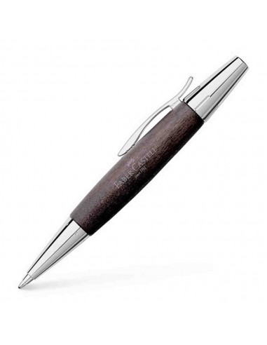 Bolígrafo e-motion cromado peral negro Faber-Castell