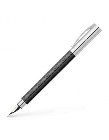 Pluma estilográfica AMBITION Rhombus negro F - Faber-Catell