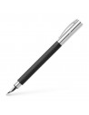 Pluma AMBITION resina preciosa negra F-Faber-Castell