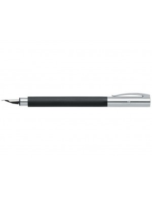 Pluma AMBITION resina preciosa negra F-Faber-Castell 2