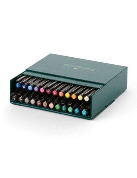 Estuche 24 rotuladores Pitt punta de pincel Faber Castell