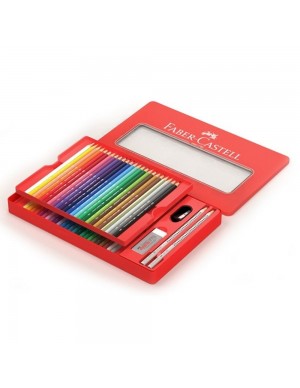 Estuche de metal 48 ecolápices Castillo (incluye oro y plata) 2