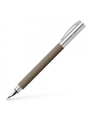 Pluma estilográfica Ambition OpArt arena oscura "M" Faber Castell