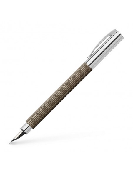 Pluma estilográfica Ambition OpArt arena oscura "M" Faber Castell