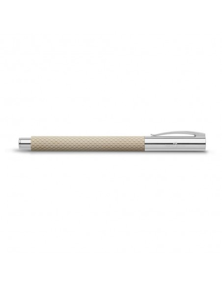 Pluma estilográfica Ambition OpArt arena blanca "M" Faber Castell