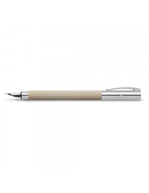 Pluma estilográfica Ambition OpArt arena blanca "M" Faber Castell 2