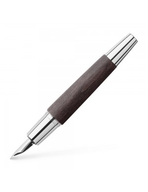 Pluma estilográfica e-motion madera negra "F" Faber Castell