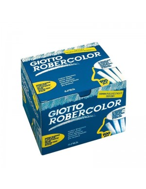 Caja 100 tizas redondas blancas Robercolor 2