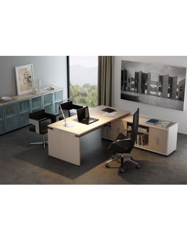 Mesa dirección+ ala + credenza puertas correderas  serie ceres de Ismobel
