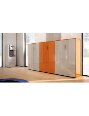 Armario tendencia medio puertas enteras 103x45x90 de Ofitres