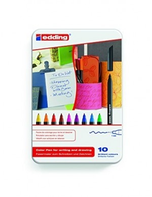 Estuche 10 colores edding 1200