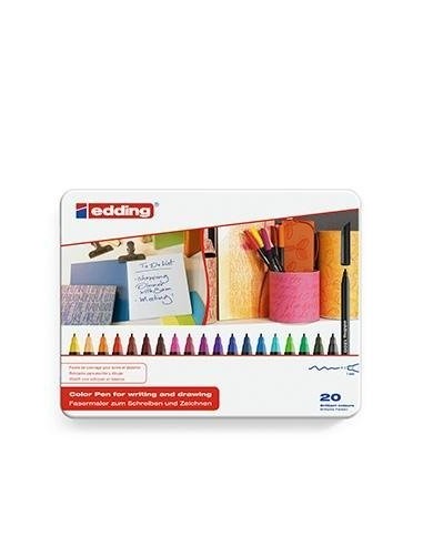 Estuche 20 colores edding 1200