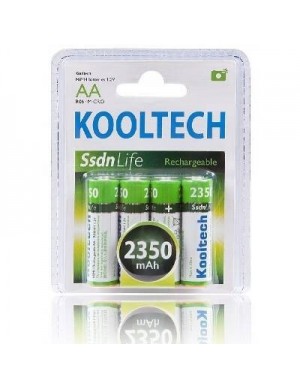 Pte. 4 pilas recargables AA-LR06 Kooltech 2350 mah