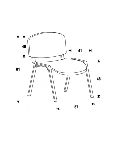 Silla confidente tapizada  Rocada RD-965