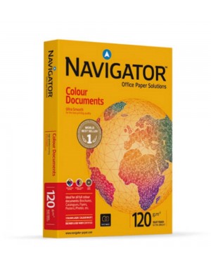 Pte. 250 hojas papel fotocopiadora A-4 Navigator 120 gr.