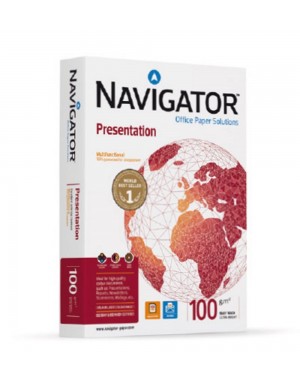 Pte. 500 hojas papel fotocopiadora A-4 Navigator 100 gr.