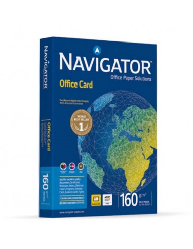 Pte. 250 hojas papel fotocopiadora A-4 Navigator 160gr.