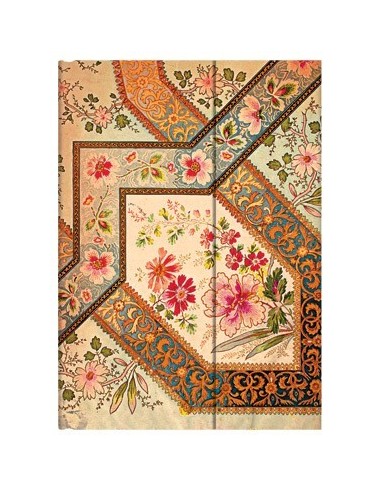 Cuaderno Paperblanks hoja rayada "Florales de Lyón" 130x180 mm