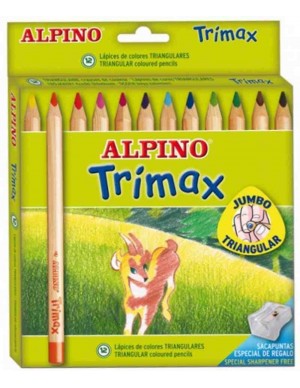 C/ 12 lápices Alpino Trimax