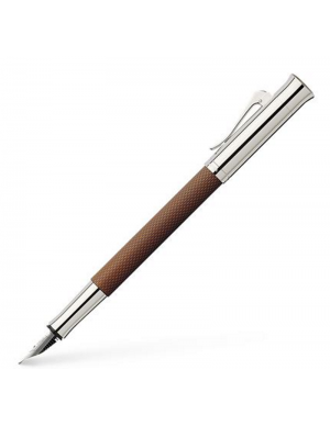PLUMA ESTILOGRÁFICA GUILLOCHE COÑAC Graf Von Faber Castell