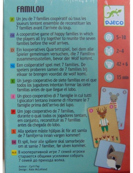 Juego de cartas FAMILOU Djeco