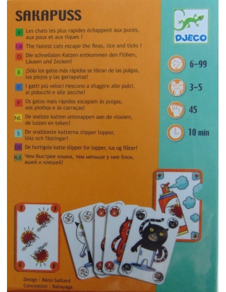 Juego de cartas SAKAPUSS Djeco
