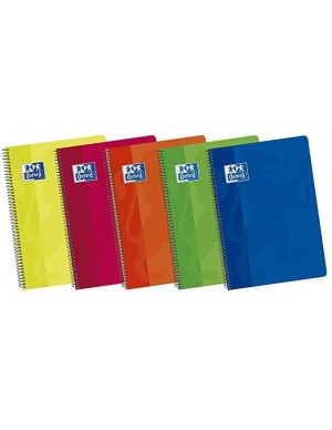 Cuaderno espiral hoja lisa folio Oxford tapas blandas 10043175