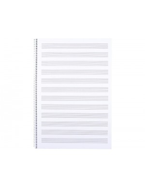 Libreta pentagrama espiral folio natural 2