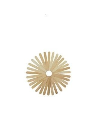 Pack 50 palos de madera natural anchos  15 cm