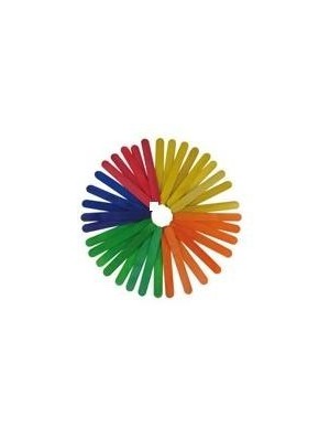 Pack 50 palos de madera color anchos  15 cm