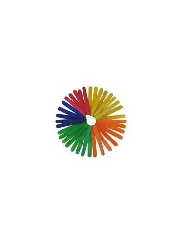 Pack 50 palos de madera color anchos  15 cm