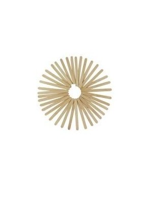 Pack 50 palos de madera natural finos 11.4 cm