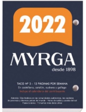 Taco calendario Myrga nº3 2022