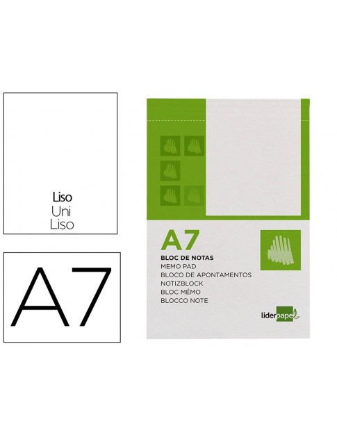 Bloc notas A-7 liso