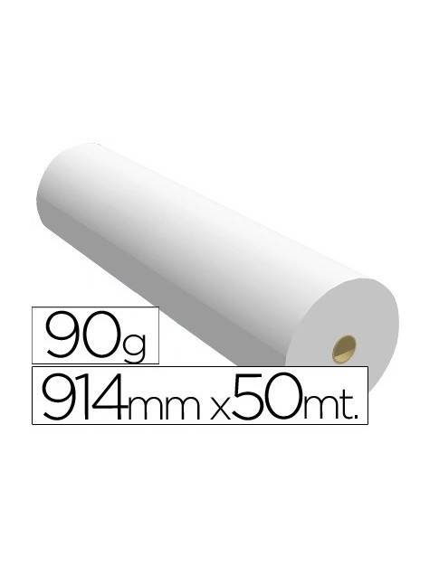 Rollo plotter  914 x 50 90 gr.